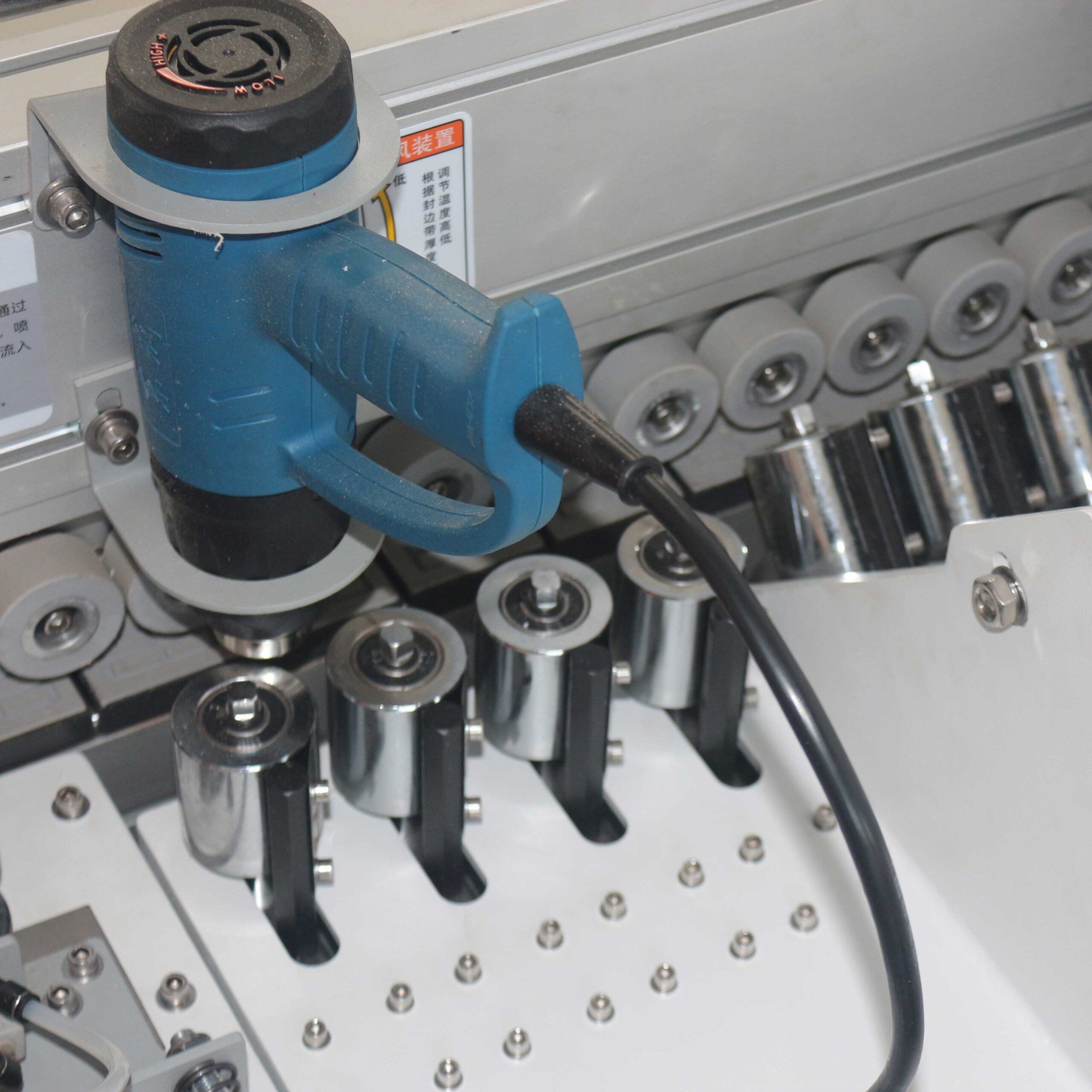 Small Edge Bander Mini Automatic Edge Banding Machine Wood Edge Banding Machine 5 Functions Mini Auto Edge Banding Machine Edge Trimming Sealing