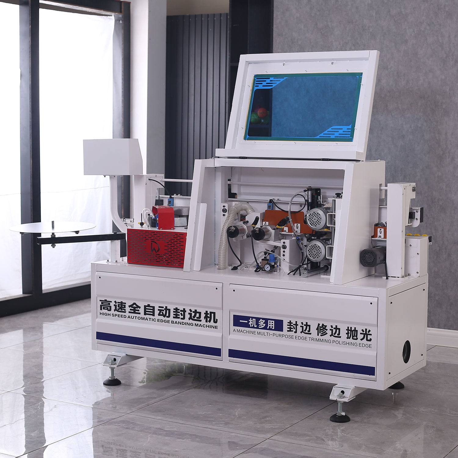 automatic pvc edge bander trimming machine Full Automatic High Speed PVC Edge Bander Wood Plywood Edge Banding Machine