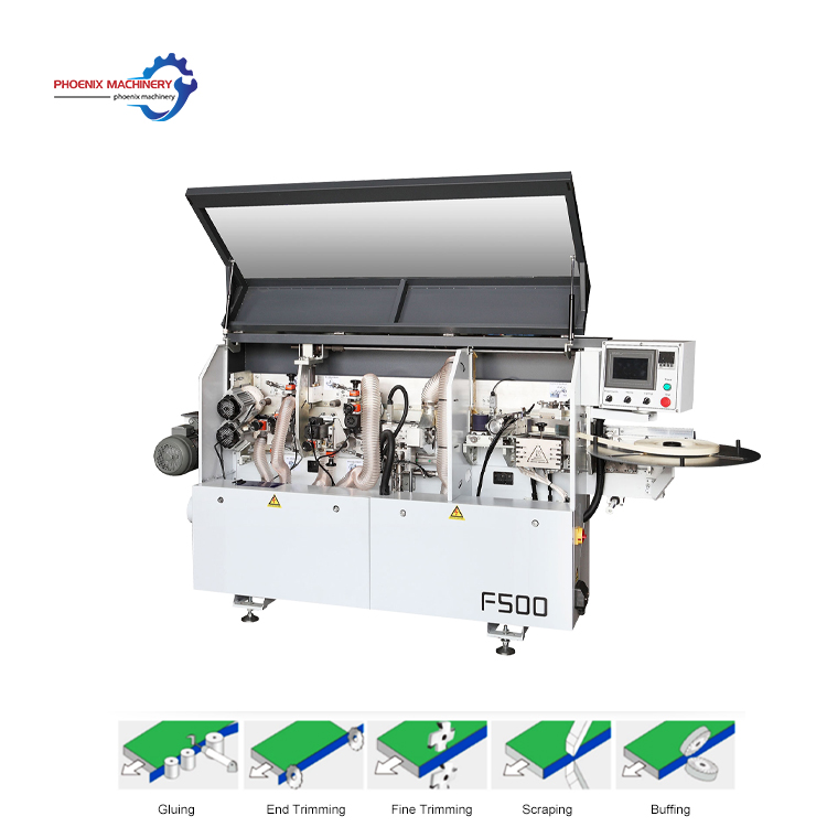 5 functions edge bander machine for pvc furniture wood Automatic Edge Bander 5 functions Woodworking Edge Banding Machine Plywood MDF Pvc Machine