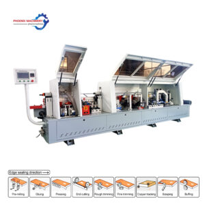 wood edge banding machine with pre milling corner rounding for woodworking kdt edge bander